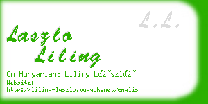 laszlo liling business card